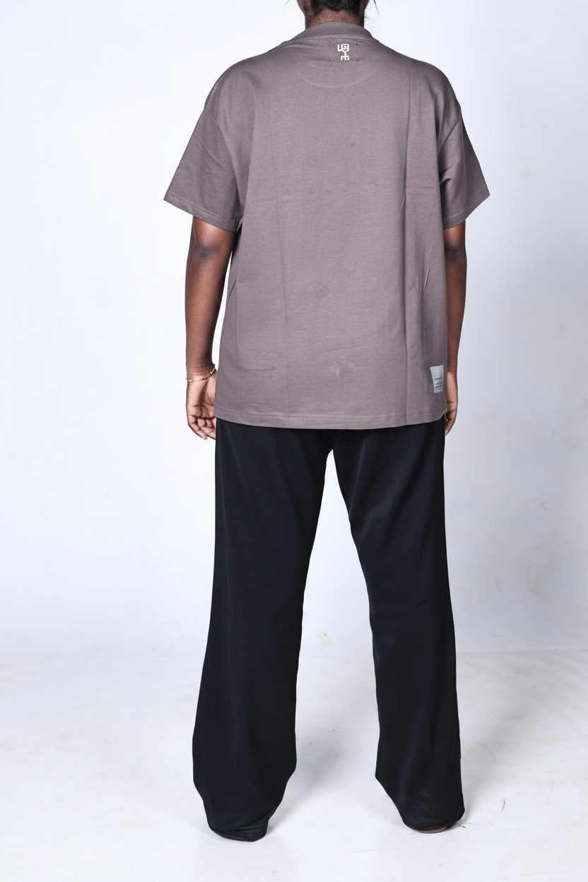 Byel Unisex Half Sleeve Essential Tee -  Dark Grey