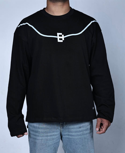 BYEL Unisex Full Sleeve Essential Tee - Black