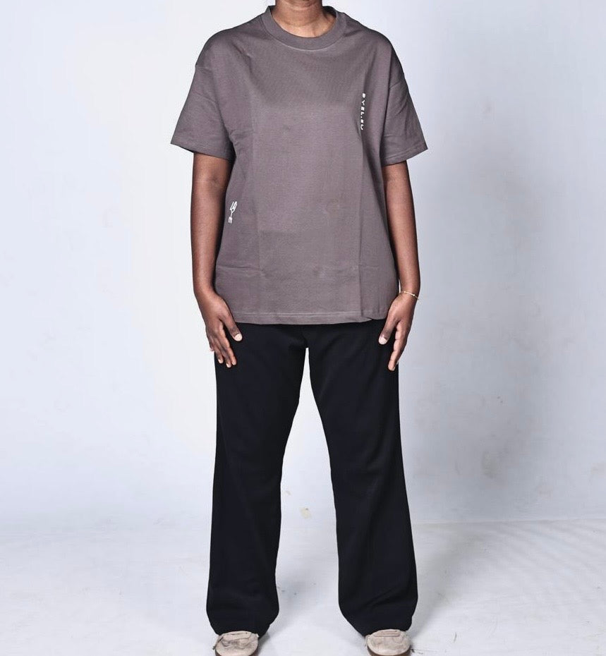 Byel Unisex Half Sleeve Essential Tee -  Dark Grey