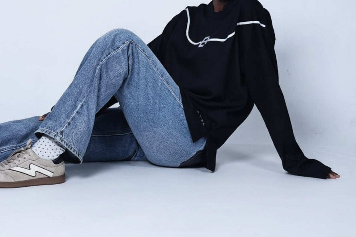 BYEL Unisex Full Sleeve Essential Tee - Black
