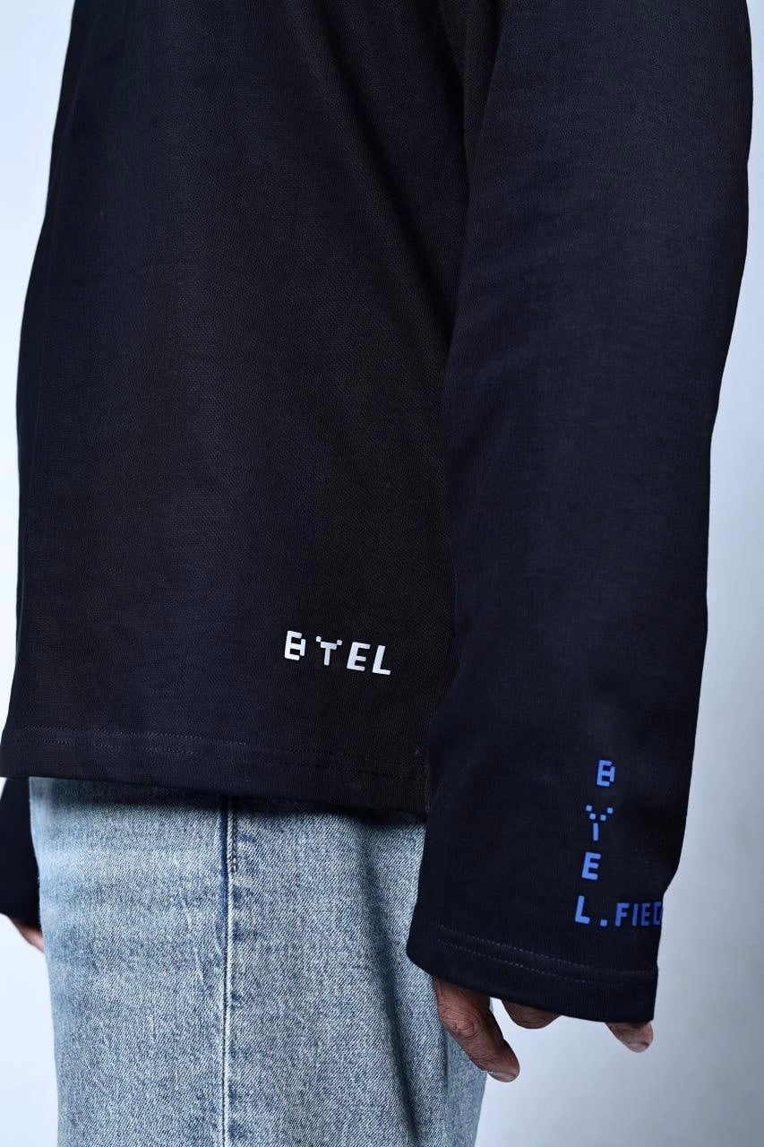 BYEL Unisex Full Sleeve Essential Tee - Black